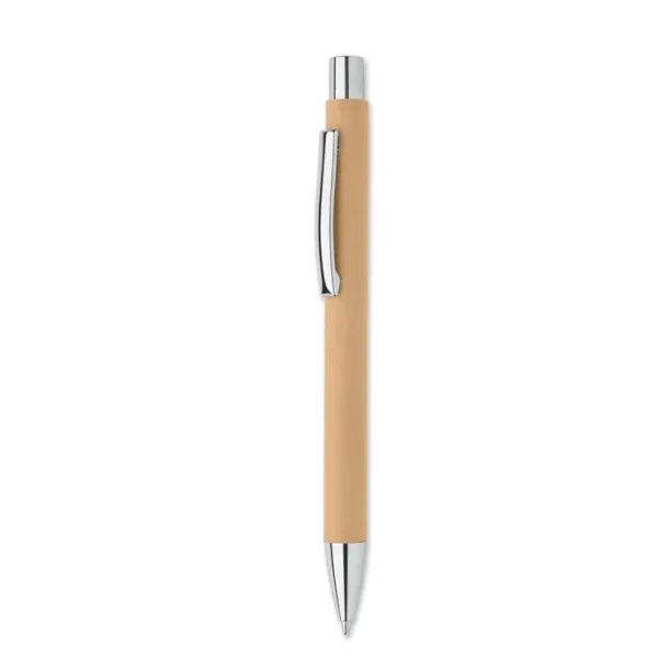 OLYMPIA Recycled paper push ball pen Beige