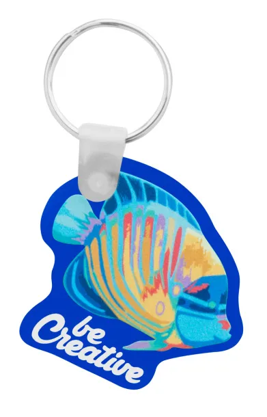 CreaFob custom made keyring Blue