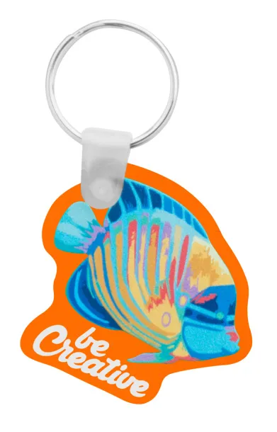 CreaFob custom made keyring Orange