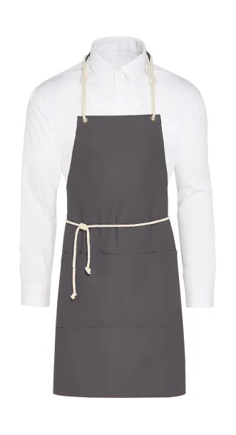  CORSICA Cord Bib Apron with Pocket - SG Accessories - BISTRO (Ex JASSZ Bistro) Siva