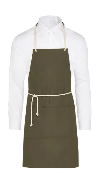  CORSICA Cord Bib Apron with Pocket - SG Accessories - BISTRO (Ex JASSZ Bistro) Maslinasta