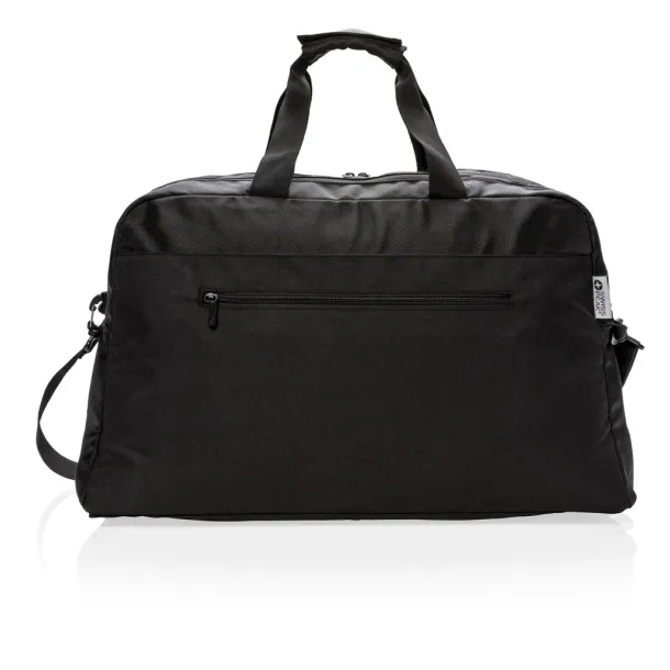  Swiss Peak RFID duffle with suitcase opening - Swiss Peak Black 