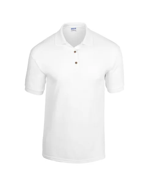  Jersey polo majica kratkih rukava, 203 g/m2 - Gildan Bijela