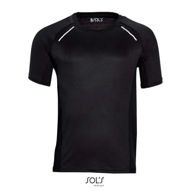  SOL'S SYDNEY MEN - SHORT SLEEVE RUNNING T-SHIRT - SOL'S Black