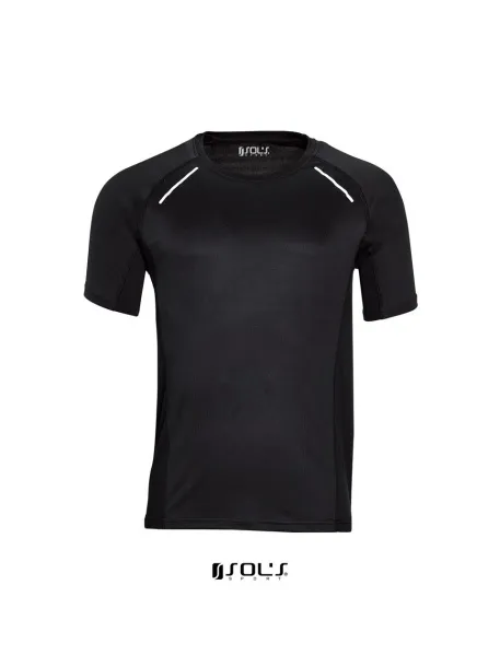  SOL'S SYDNEY MEN - SHORT SLEEVE RUNNING T-SHIRT - SOL'S Black