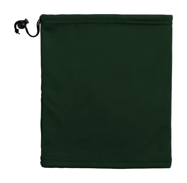 Swoosh neck warmer and hat Dark green