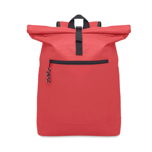 IREA 600Dpolyester rolltop backpack Red