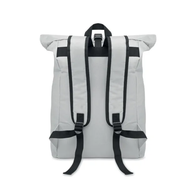 IREA 600Dpolyester rolltop backpack White