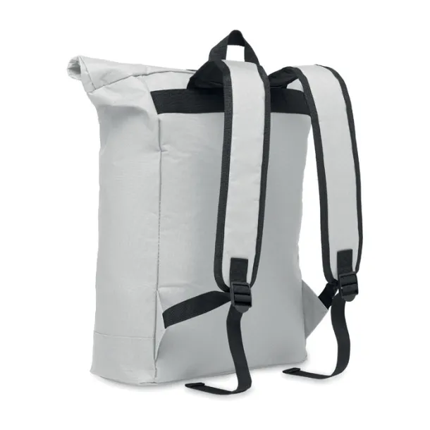 IREA 600Dpolyester rolltop backpack White