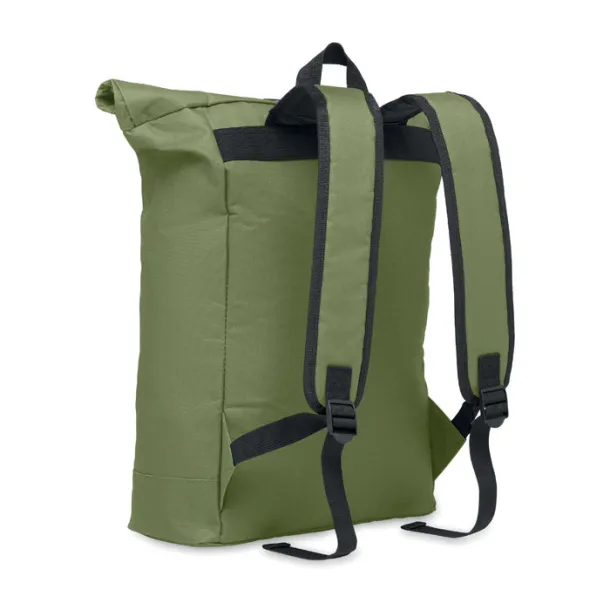 IREA 600Dpolyester rolltop backpack army green