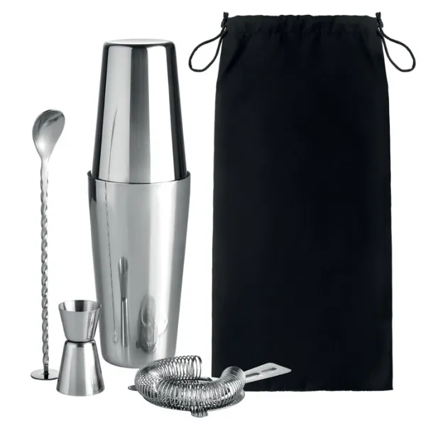 BOSTON Cocktail set 750 ml shiny silver