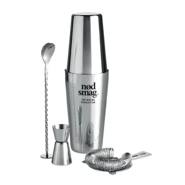 BOSTON Cocktail set 750 ml shiny silver