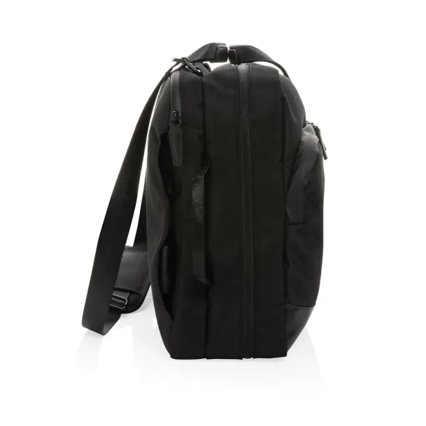  Swiss Peak AWARE™ executive 2-in-1 laptop backpack - Swiss Peak Black 