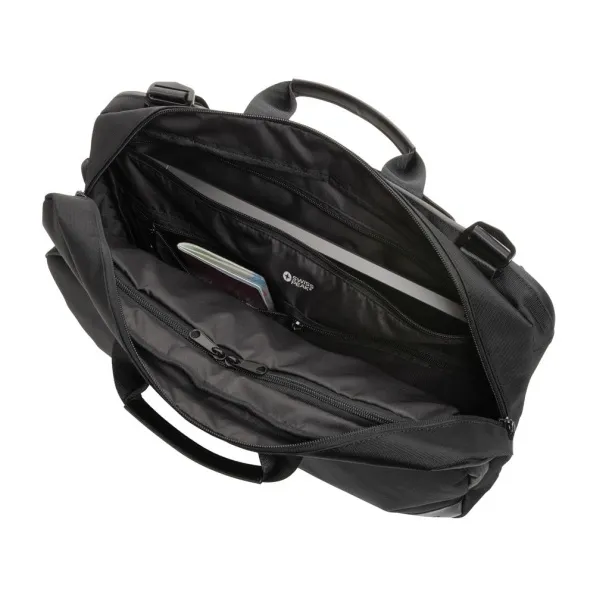  Swiss Peak AWARE™ 2u1 torba/ruksak za laptop, 15,6" - Swiss Peak Crna