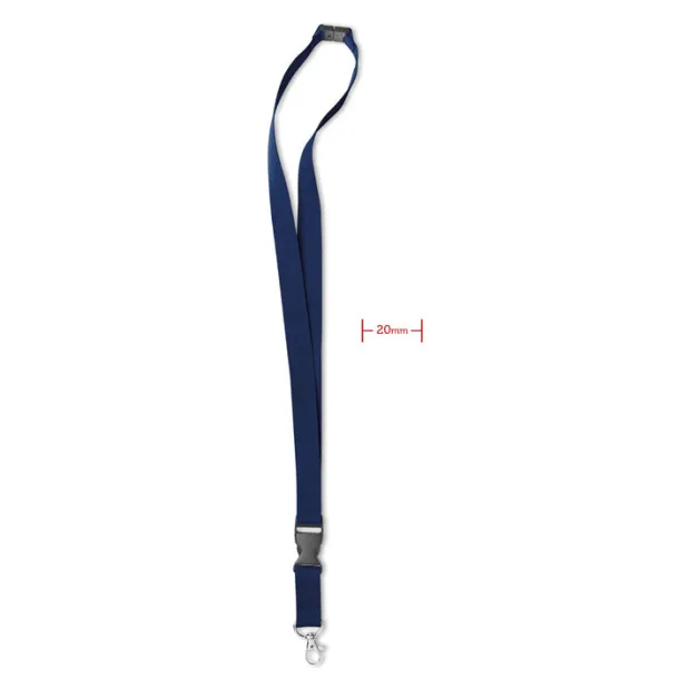 LANY Lanyard with metal hook Blue