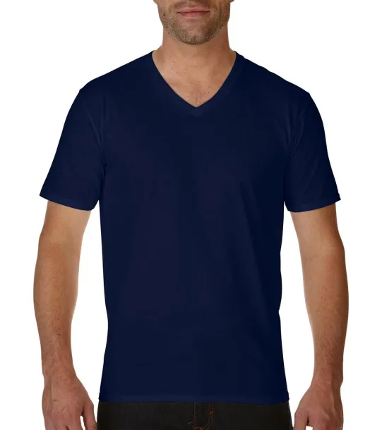  Premium Cotton Adult V-Neck T-Shirt - Gildan Navy