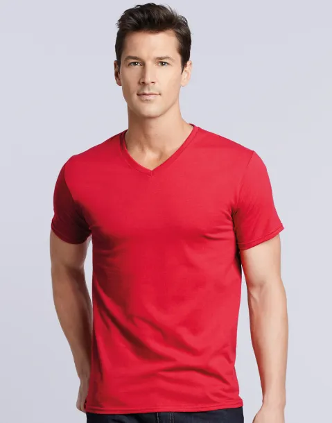  Premium Cotton Adult V-Neck T-Shirt - Gildan