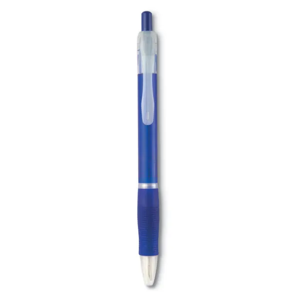 MANORS Ball pen with rubber grip transparent blue