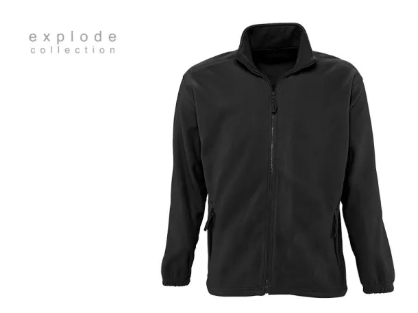 POLARIS polar fleece sweatshirt/jacket - EXPLODE Black