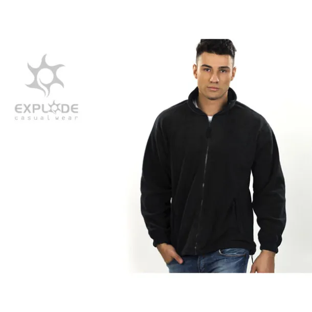 POLARIS polar fleece sweatshirt/jacket - EXPLODE Black