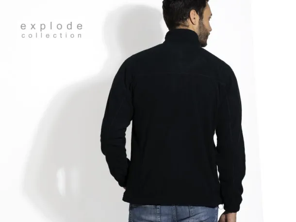 POLARIS polar fleece sweatshirt/jacket - EXPLODE Black