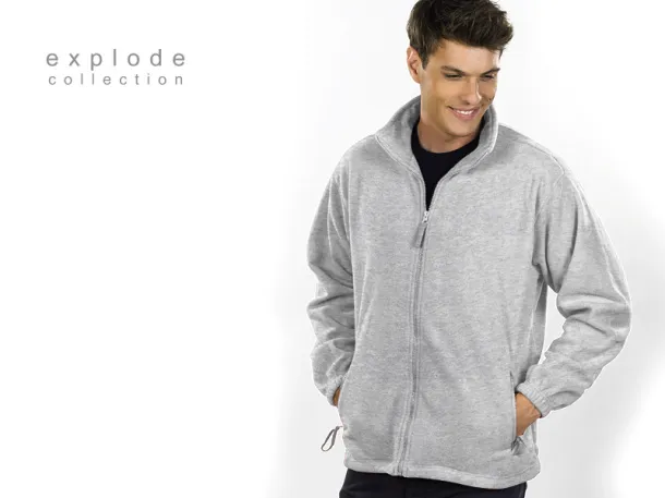 POLARIS polar fleece sweatshirt/jacket - EXPLODE Ash gray