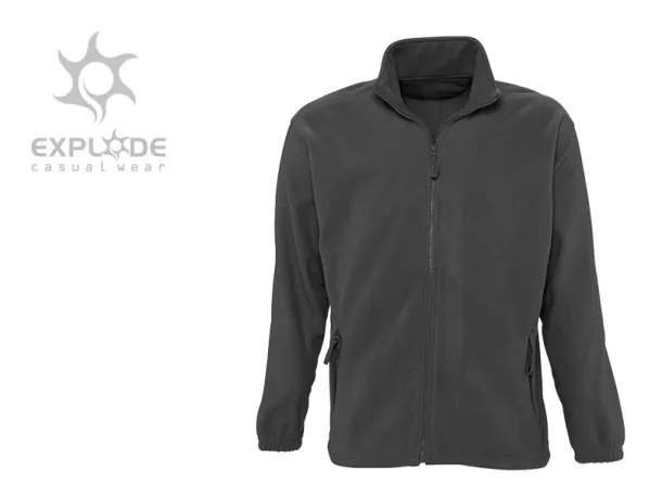 POLARIS polar fleece sweatshirt/jacket - EXPLODE Dark gray