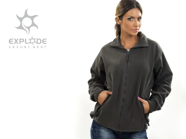 POLARIS polar fleece sweatshirt/jacket - EXPLODE Dark gray