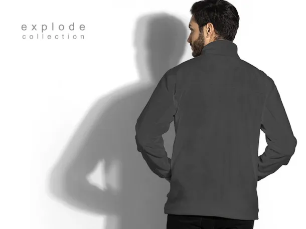 POLARIS polar fleece sweatshirt/jacket - EXPLODE Dark gray