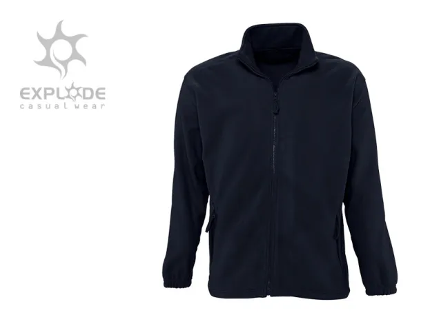 POLARIS polar fleece sweatshirt/jacket - EXPLODE Blue