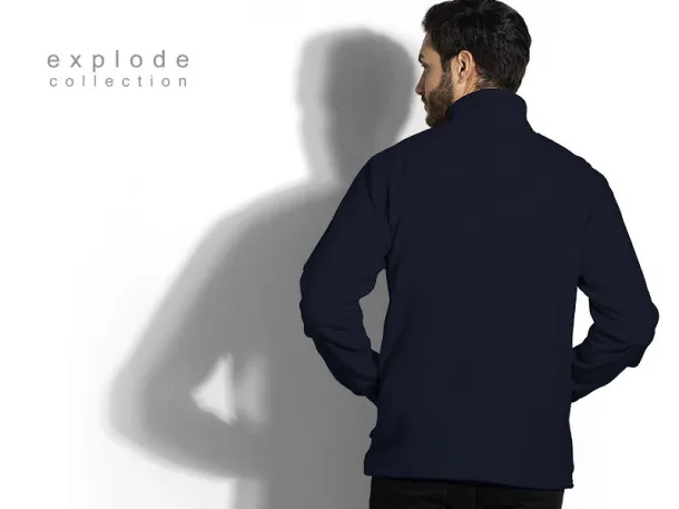 POLARIS polar fleece sweatshirt/jacket - EXPLODE Blue