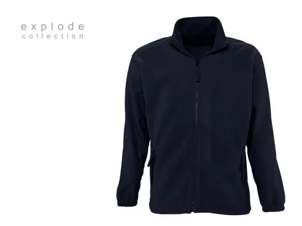 POLARIS polar fleece sweatshirt/jacket - EXPLODE Blue