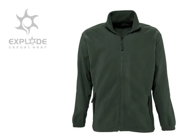 POLARIS polar fleece sweatshirt/jacket - EXPLODE Green