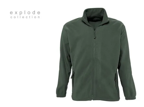 POLARIS polar fleece sweatshirt/jacket - EXPLODE Green