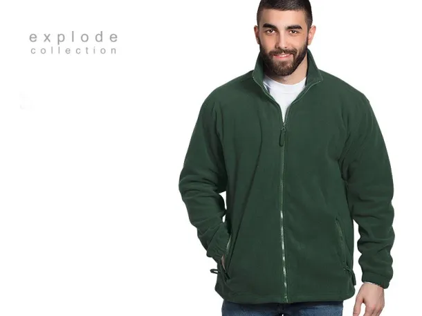 POLARIS polar fleece sweatshirt/jacket - EXPLODE Green