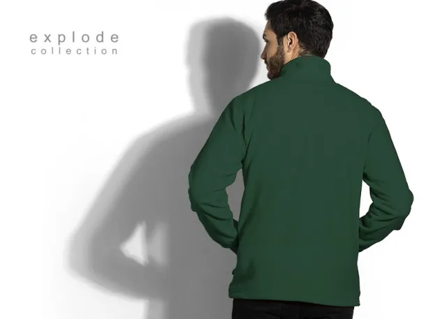 POLARIS polar fleece sweatshirt/jacket - EXPLODE Green