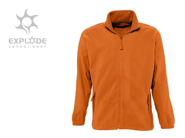 POLARIS polar fleece sweatshirt/jacket - EXPLODE Orange