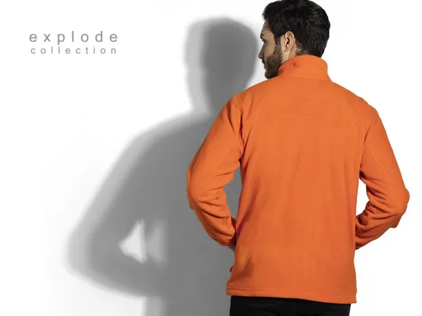 POLARIS polar fleece sweatshirt/jacket - EXPLODE Orange