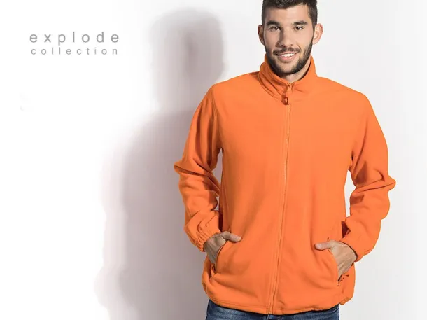 POLARIS polar fleece sweatshirt/jacket - EXPLODE Orange