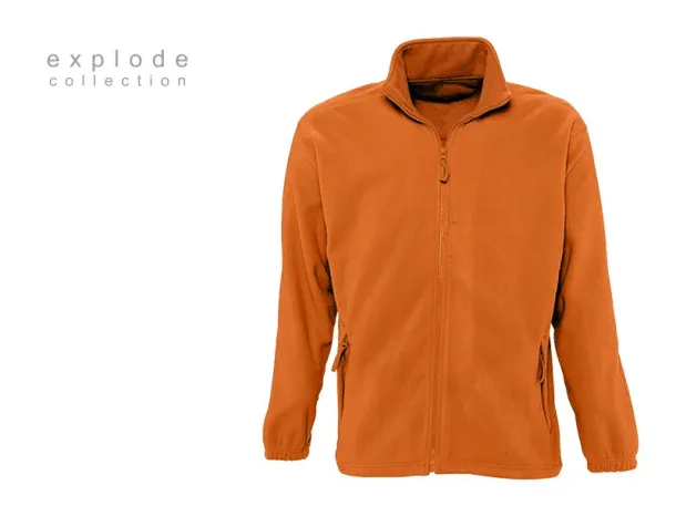 POLARIS polar fleece sweatshirt/jacket - EXPLODE Orange