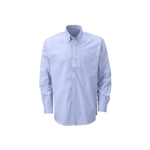 OXFORD LSL MEN men’s long sleeve shirt - EXPLODE Light blue