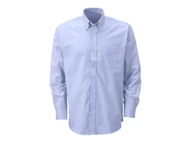 OXFORD LSL MEN men’s long sleeve shirt - EXPLODE Light blue