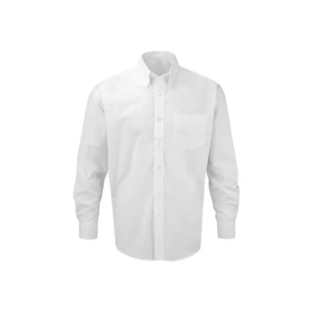 OXFORD LSL MEN men’s long sleeve shirt - EXPLODE White