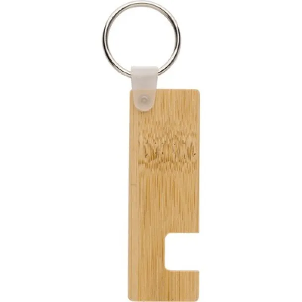  Bamboo key holder, phone holder brown