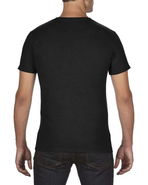  ADULT TRI-BLEND V-NECK TEE - Anvil Black