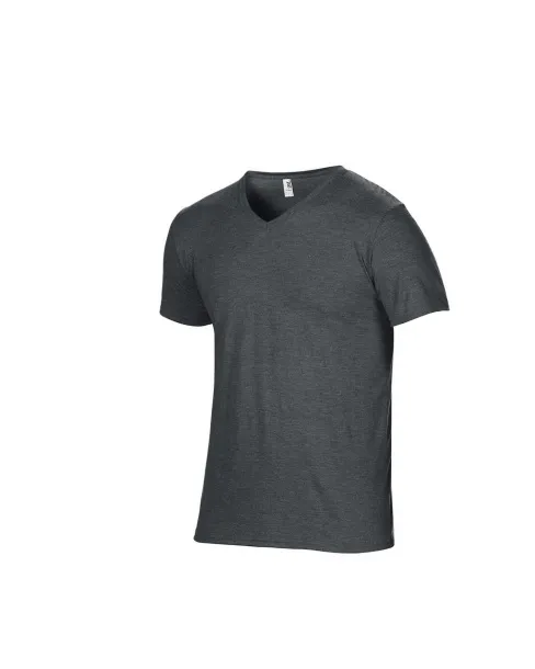  ADULT TRI-BLEND V-NECK TEE - Anvil Dark Heather