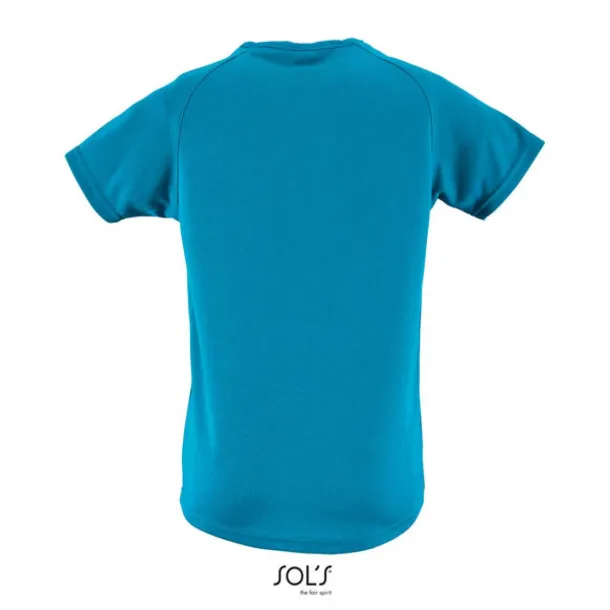 SOL'S SPORTY Dječja majica kratkih rukava, 140 g/m2 - SOL'S Aqua