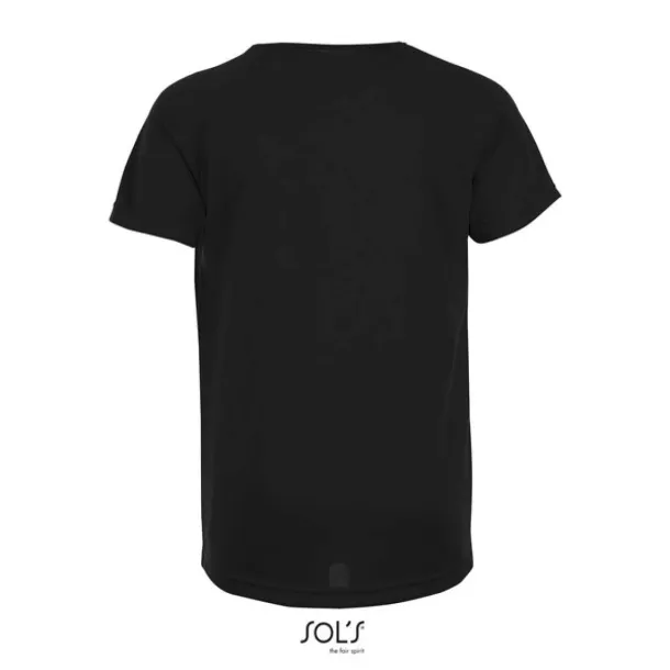 SOL'S SPORTY Dječja majica kratkih rukava, 140 g/m2 - SOL'S Crna