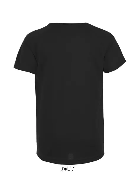 SOL'S SPORTY Dječja majica kratkih rukava, 140 g/m2 - SOL'S Crna