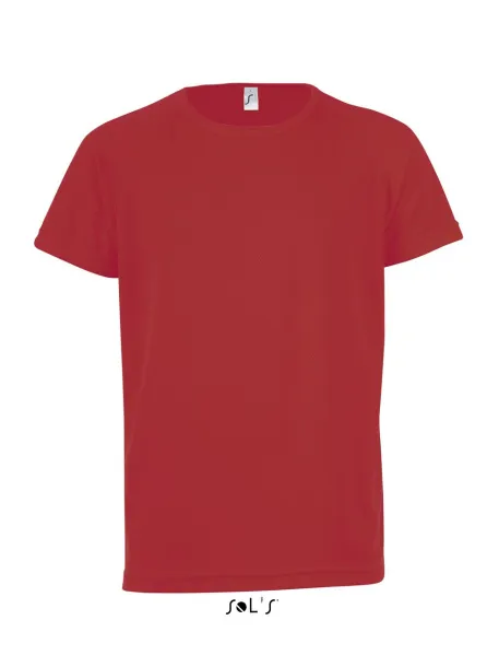 SOL'S SPORTY KIDS - RAGLAN-SLEEVED T-SHIRT - SOL'S Red